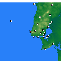 Nearby Forecast Locations - Cabo da Roca - Map