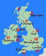 Forecast Thu Mar 28 United Kingdom