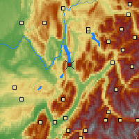 Nearby Forecast Locations - Chambéry - Map