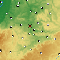 Nearby Forecast Locations - Ludwigsburg - Map