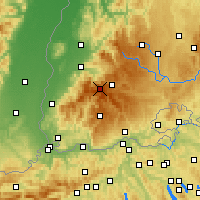 Nearby Forecast Locations - Southern Black Forest - Map