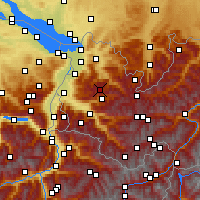 Nearby Forecast Locations - Damüls - Map