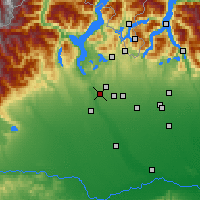 Nearby Forecast Locations - Milan Malpensa Airport - Map