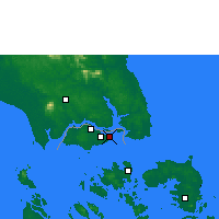 Nearby Forecast Locations - Singapore - Map