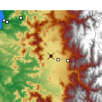 Nearby Forecast Locations - Santiago - Map