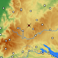 Nearby Forecast Locations - Rottweil - Map