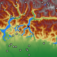 Nearby Forecast Locations - Lake Como - Map