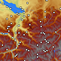 Nearby Forecast Locations - Sonntag - Map