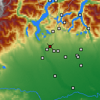 Nearby Forecast Locations - Gallarate - Map