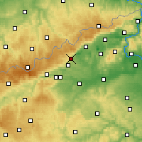 Nearby Forecast Locations - Jirkov - Map