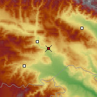 Nearby Forecast Locations - Tbilisi Intl. Airport - Map