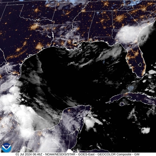 Satellite - Gulf of Mexico - Mo, 01 Jul, 08:46 BST