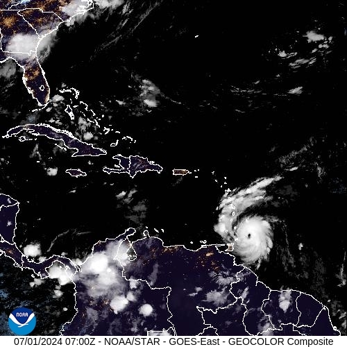 Satellite - Lesser Antilles - Mo, 01 Jul, 09:00 BST