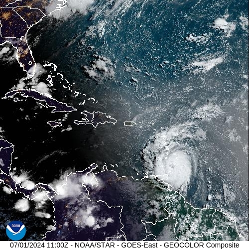 Satellite - Lesser Antilles - Mo, 01 Jul, 13:00 BST