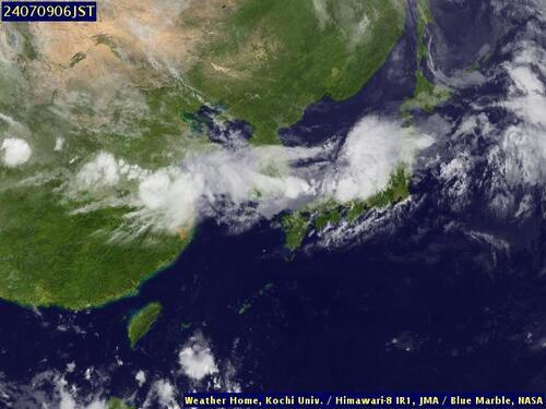 Satellite - East China Sea - Tu, 09 Jul, 00:00 BST