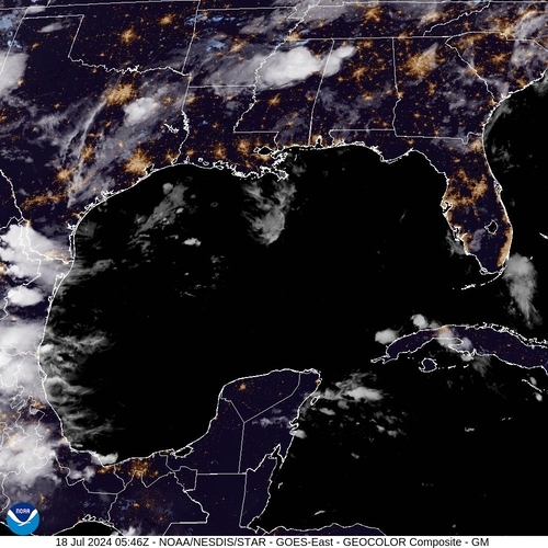Satellite - Gulf of Honduras - Th, 18 Jul, 07:46 BST