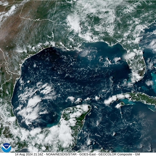 Satellite - Yucatan Strait - We, 14 Aug, 23:16 BST