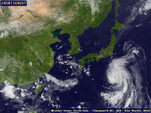 Satellite - East China Sea - Th, 15 Aug, 02:00 BST