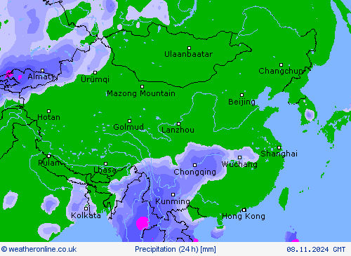 Precipitation (24 h) Forecast maps