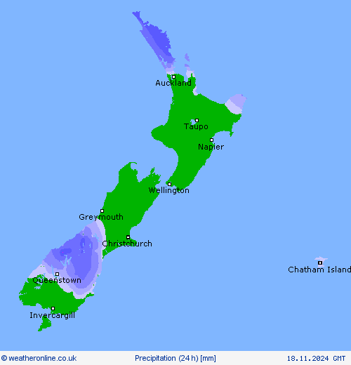 Precipitation (24 h) Forecast maps