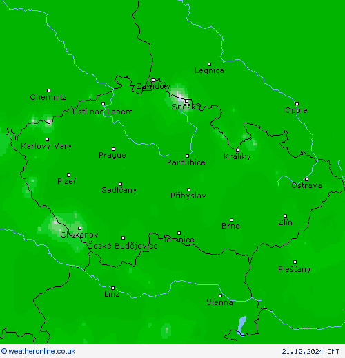 Chance of snow Forecast maps