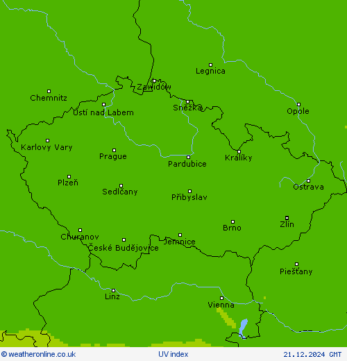 UV index Forecast maps