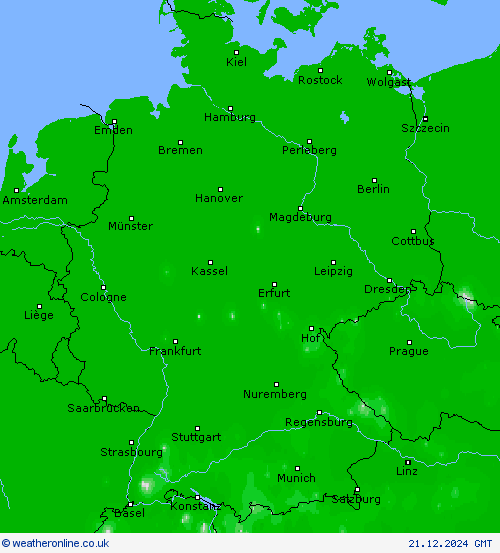 Chance of snow Forecast maps