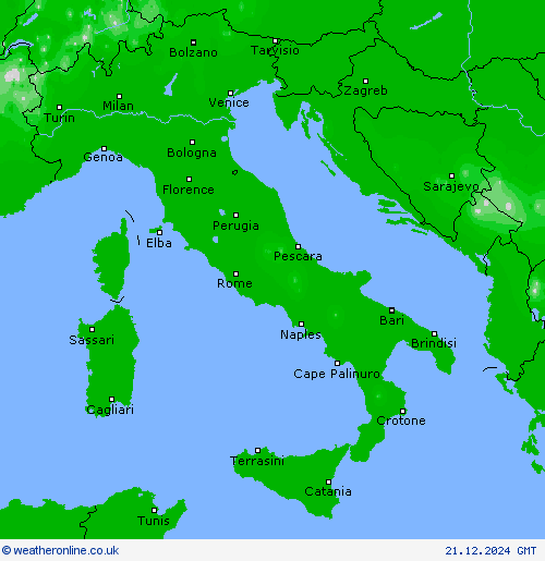 Chance of snow Forecast maps