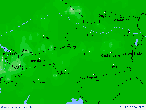 Chance of snow Forecast maps