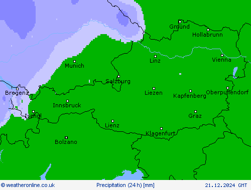 Precipitation (24 h) Forecast maps