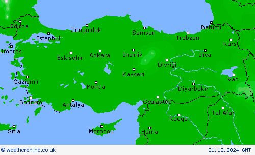 Chance of snow Forecast maps