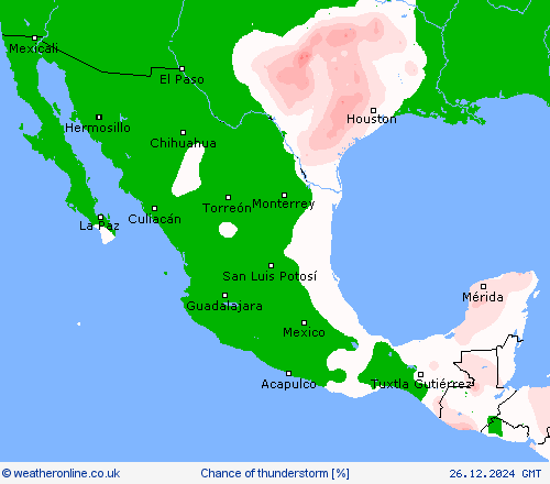 Chance of thunderstorm Forecast maps